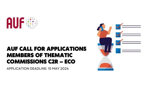 AUF Call for Applications members of thematic commissions C2R – ECO